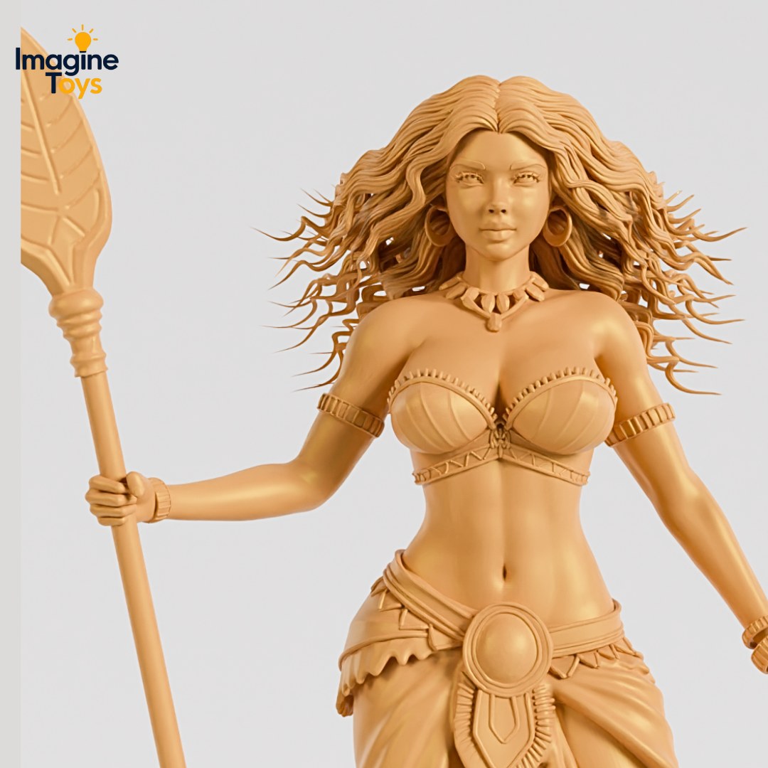 Heart of Wave resin figure