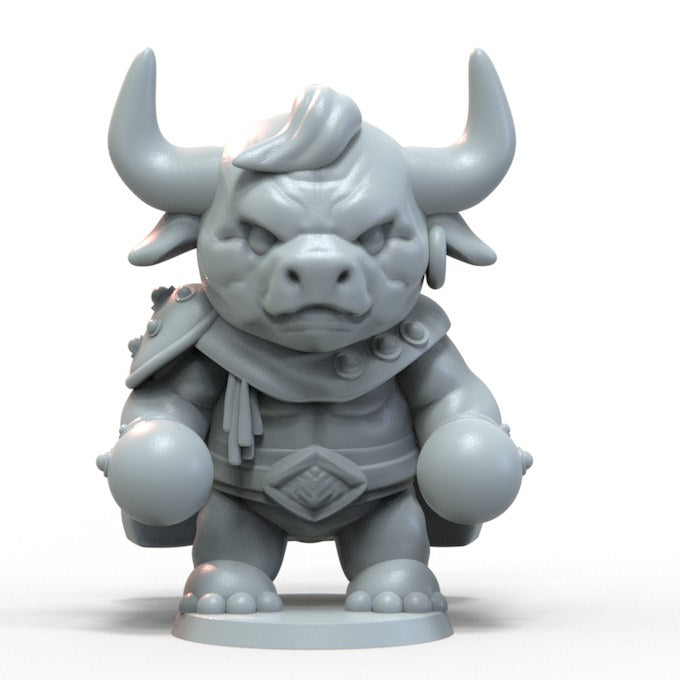 Bull resin figure