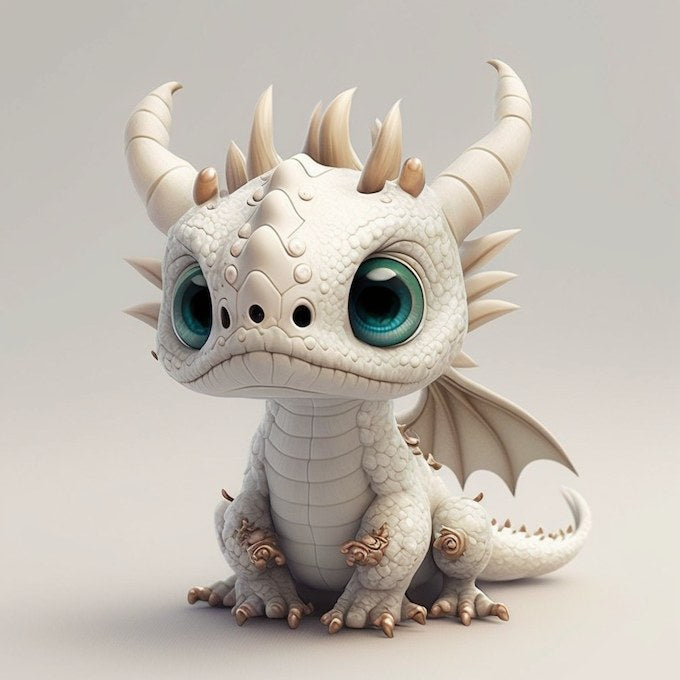 Dragon resin figure