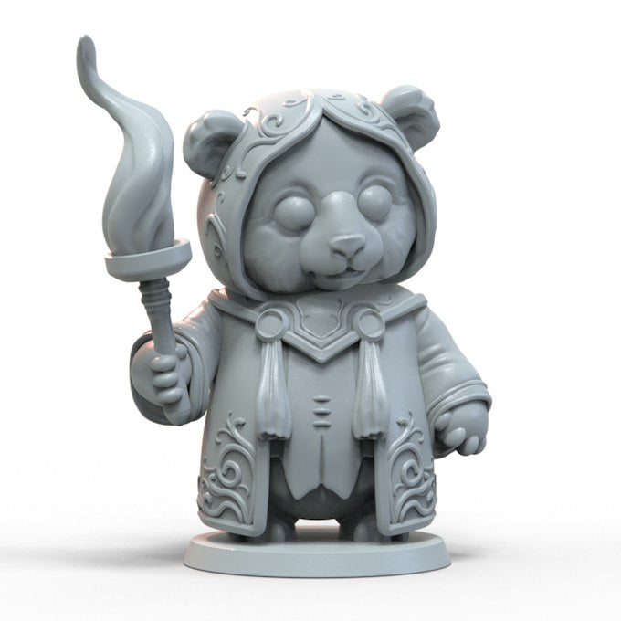 Panda resin figure