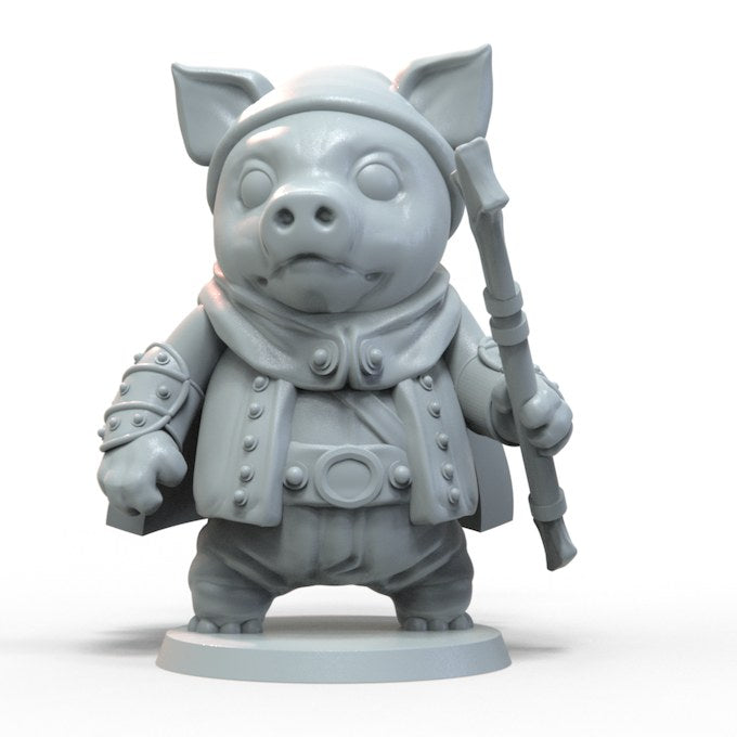 Pig resin figure