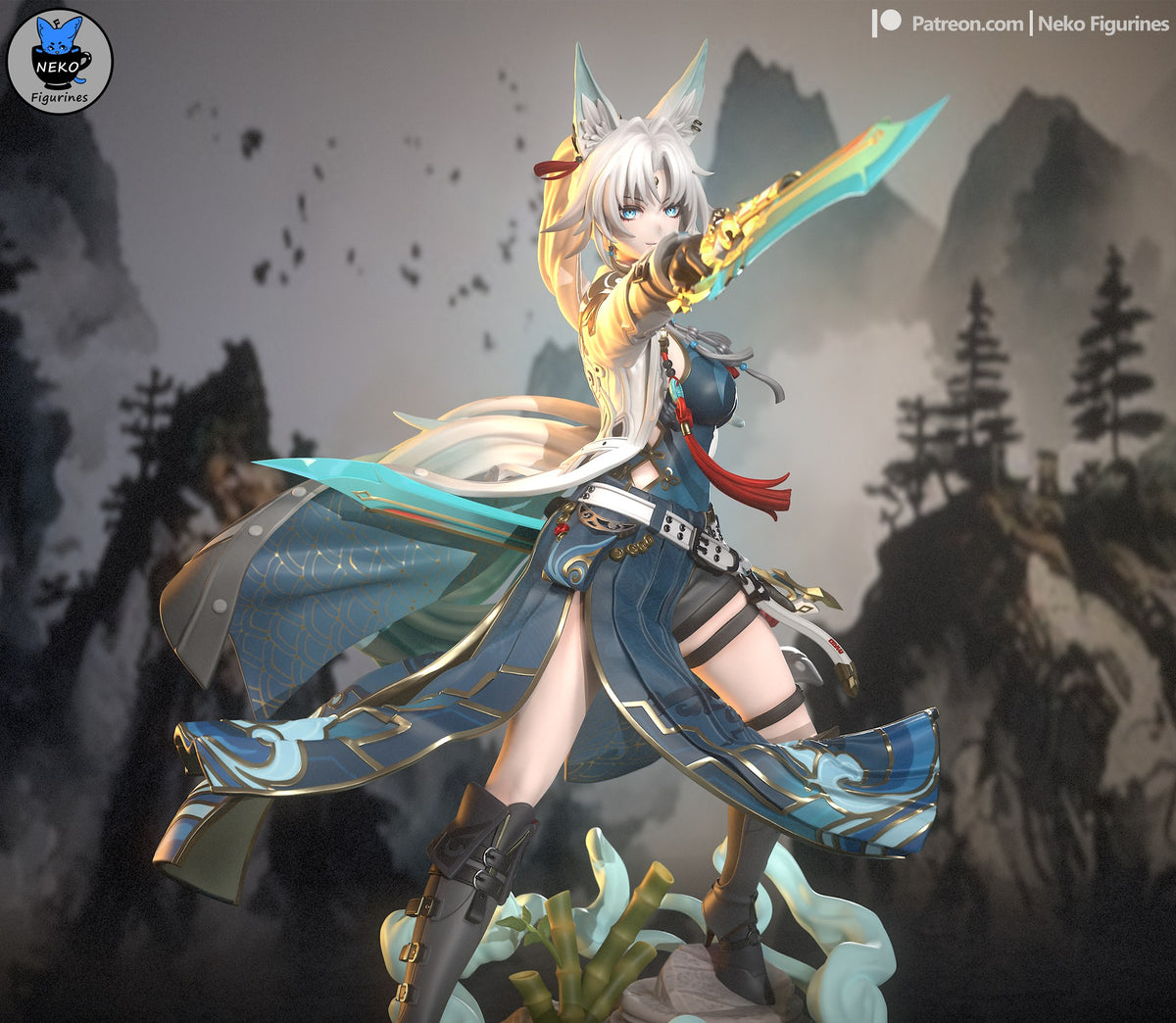 Feixiao resin figure