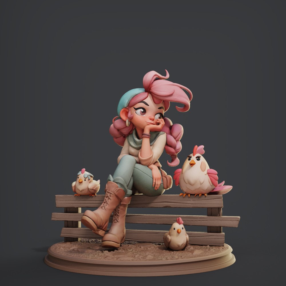 Marvelous Maidens 1 resin figure