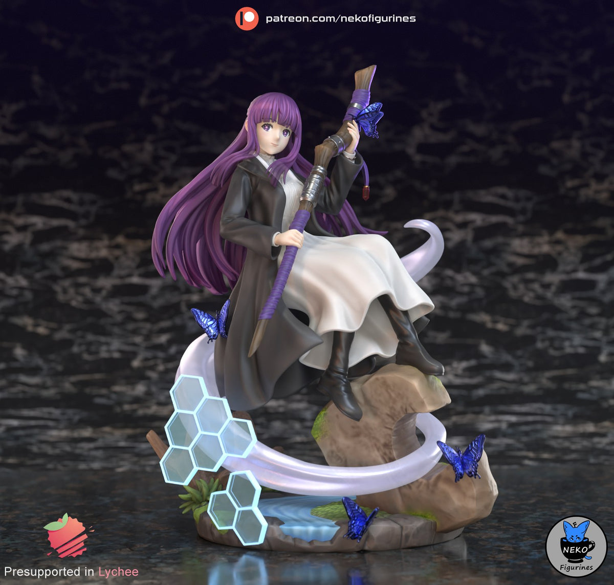Fern resin figure