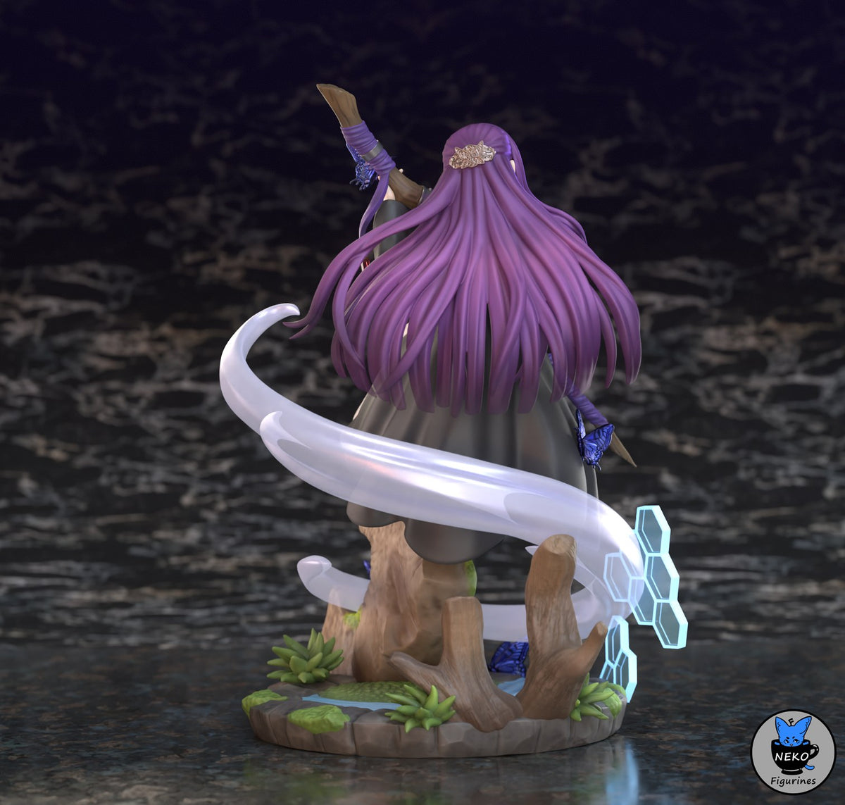 Fern resin figure