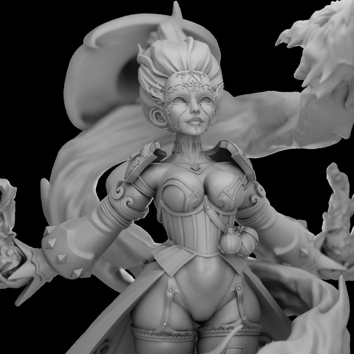 Saelum the Fiery Soul resin figure
