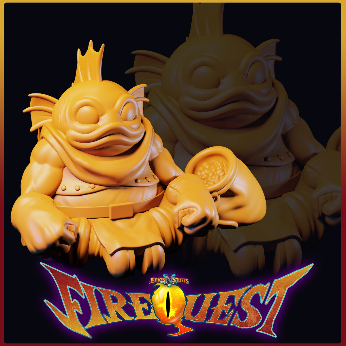 Fishman resin figure