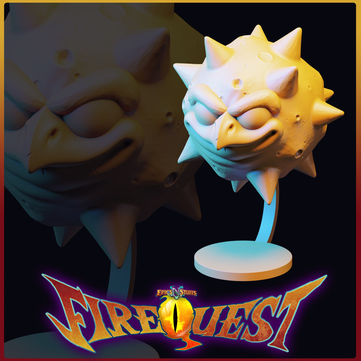Gonghead resin figure