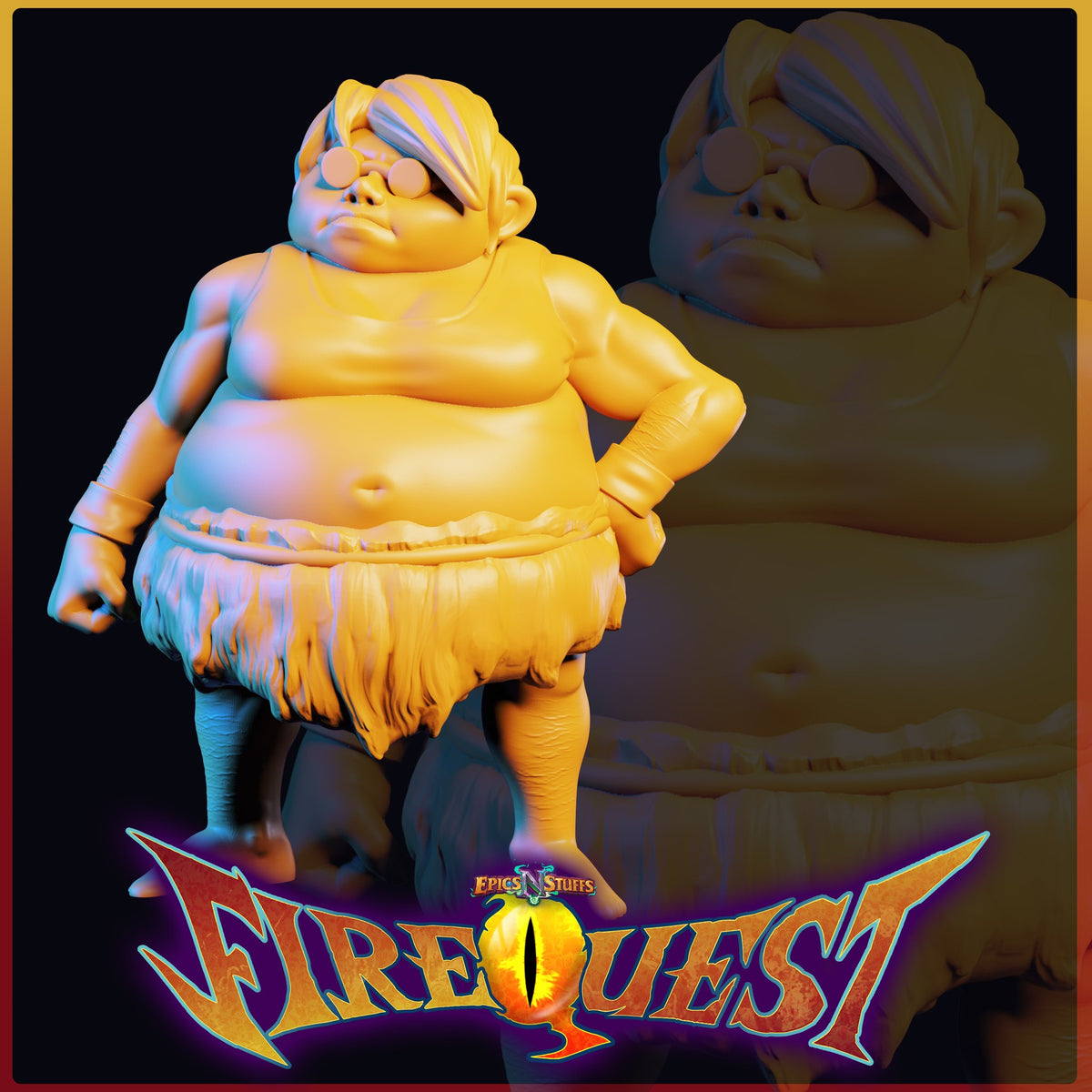 Vacationer resin figure