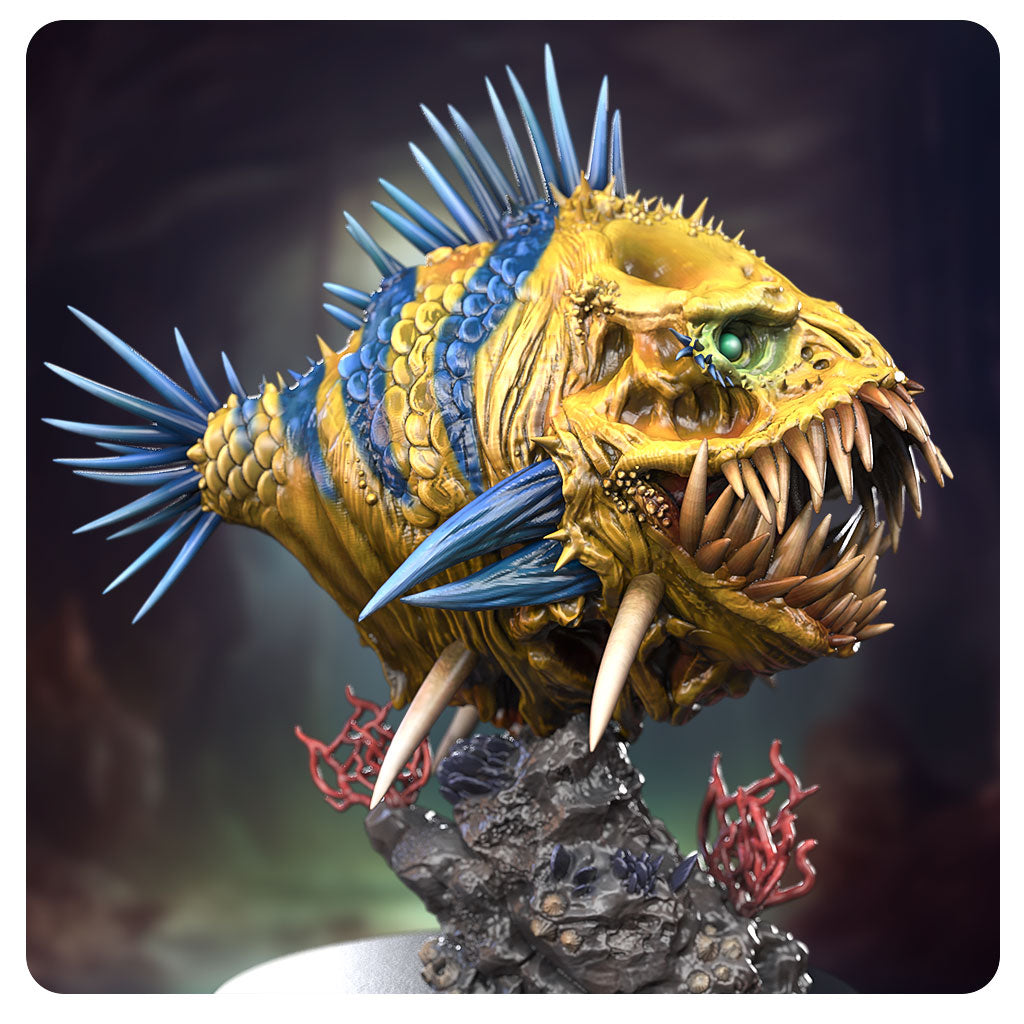 Ariel's Tentation — Fisch Creature | 32mm–140mm | 3D Printed Figure | Art Piece | Siryll | Nerdy Creations