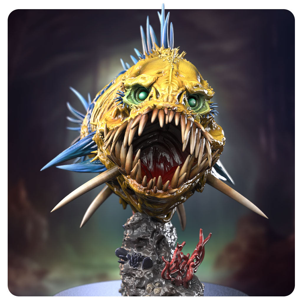 Ariel's Tentation — Fisch Creature | 32mm–140mm | 3D Printed Figure | Art Piece | Siryll | Nerdy Creations