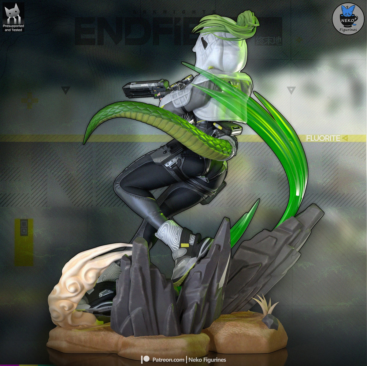 Fluorite (Arknights Enfield) resin figure