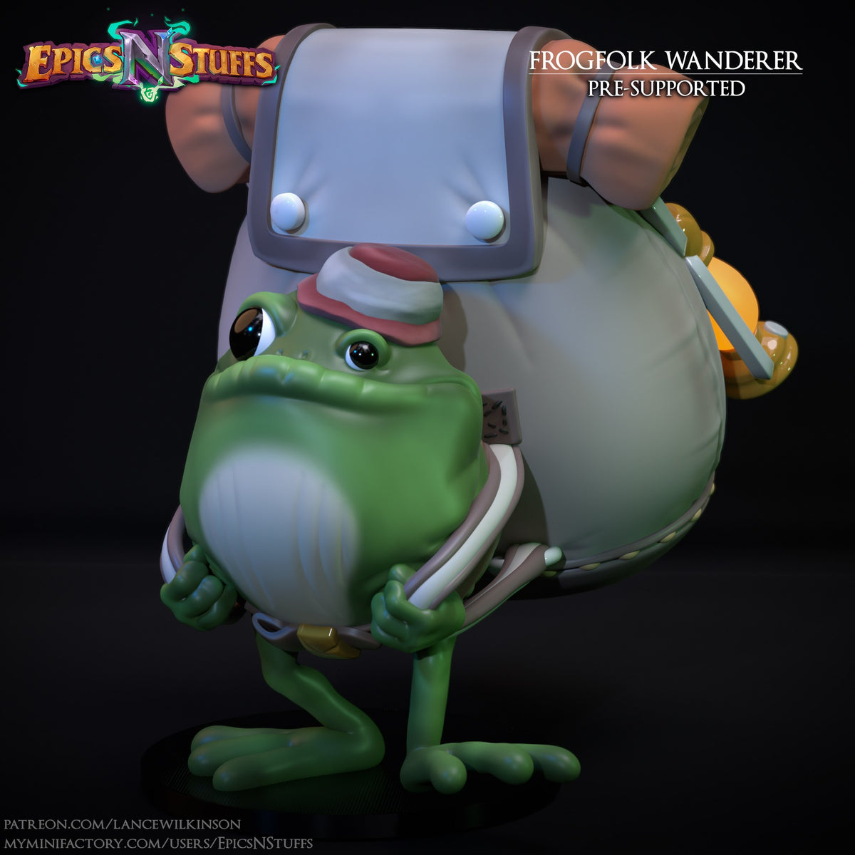 Frogfolk Wanderer resin figure