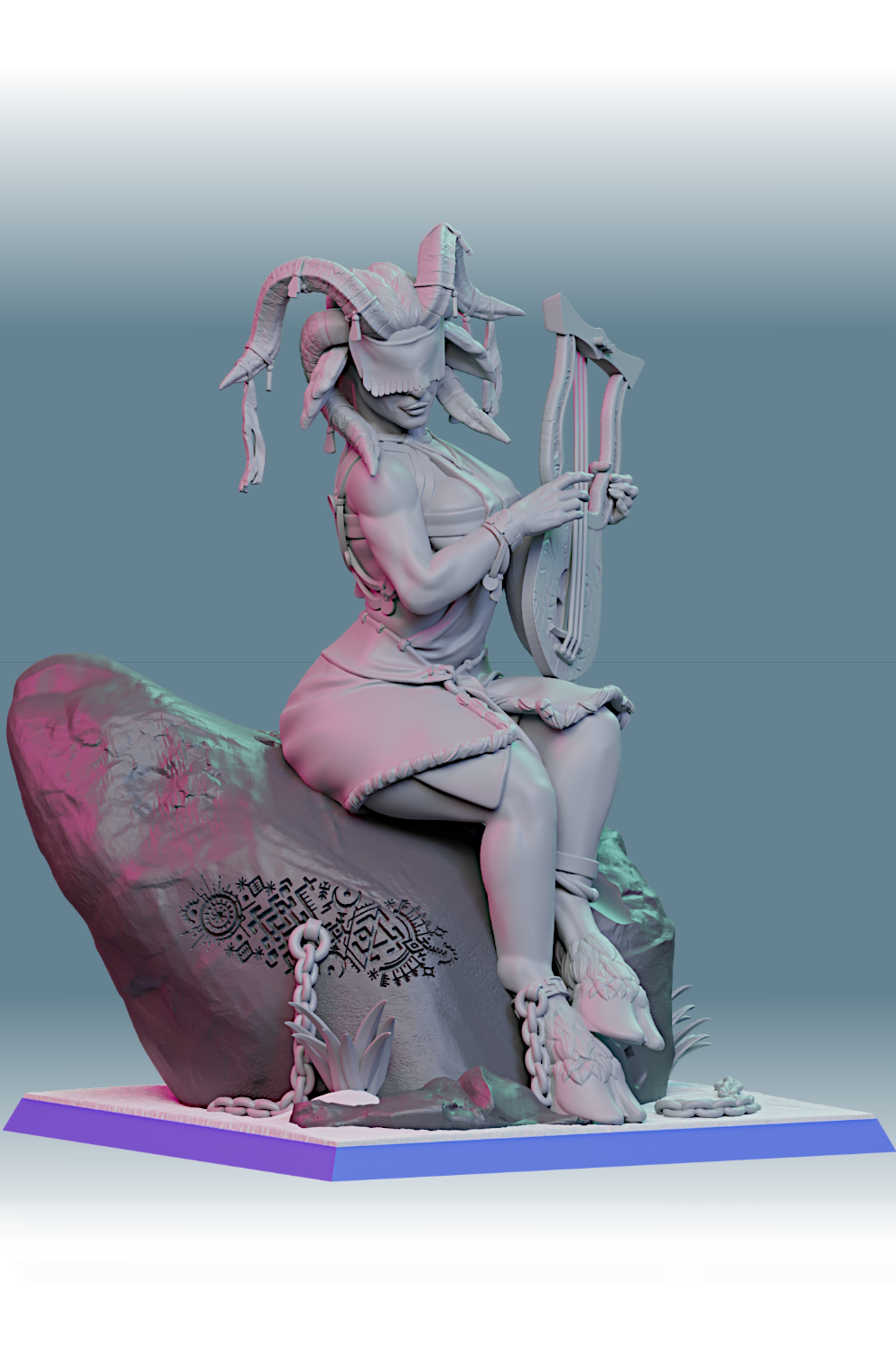 Fomorian Oracle Pinup resin figure