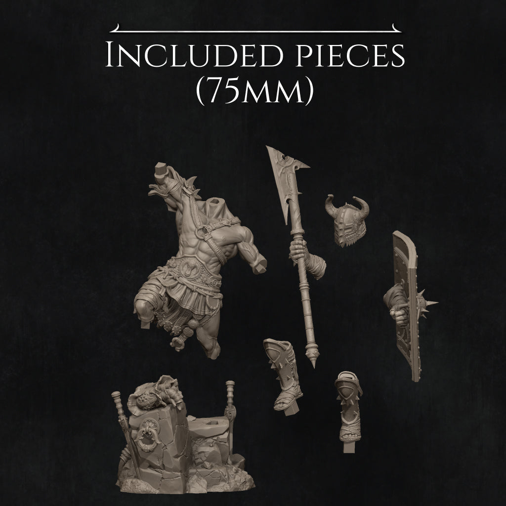 Gladiator Brute | 32mm–140mm | 3D Printed Figure | Art Piece | Nerikson | Nerdy Creations