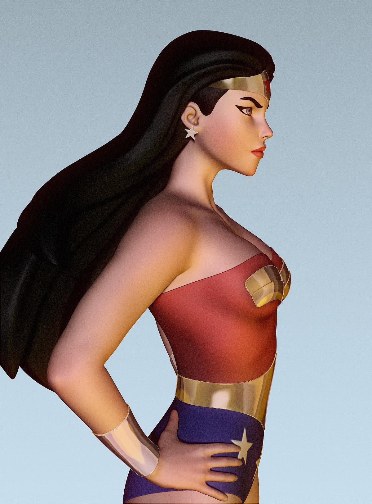 Superman, Wonder Woman & Hawkgirl resin figure