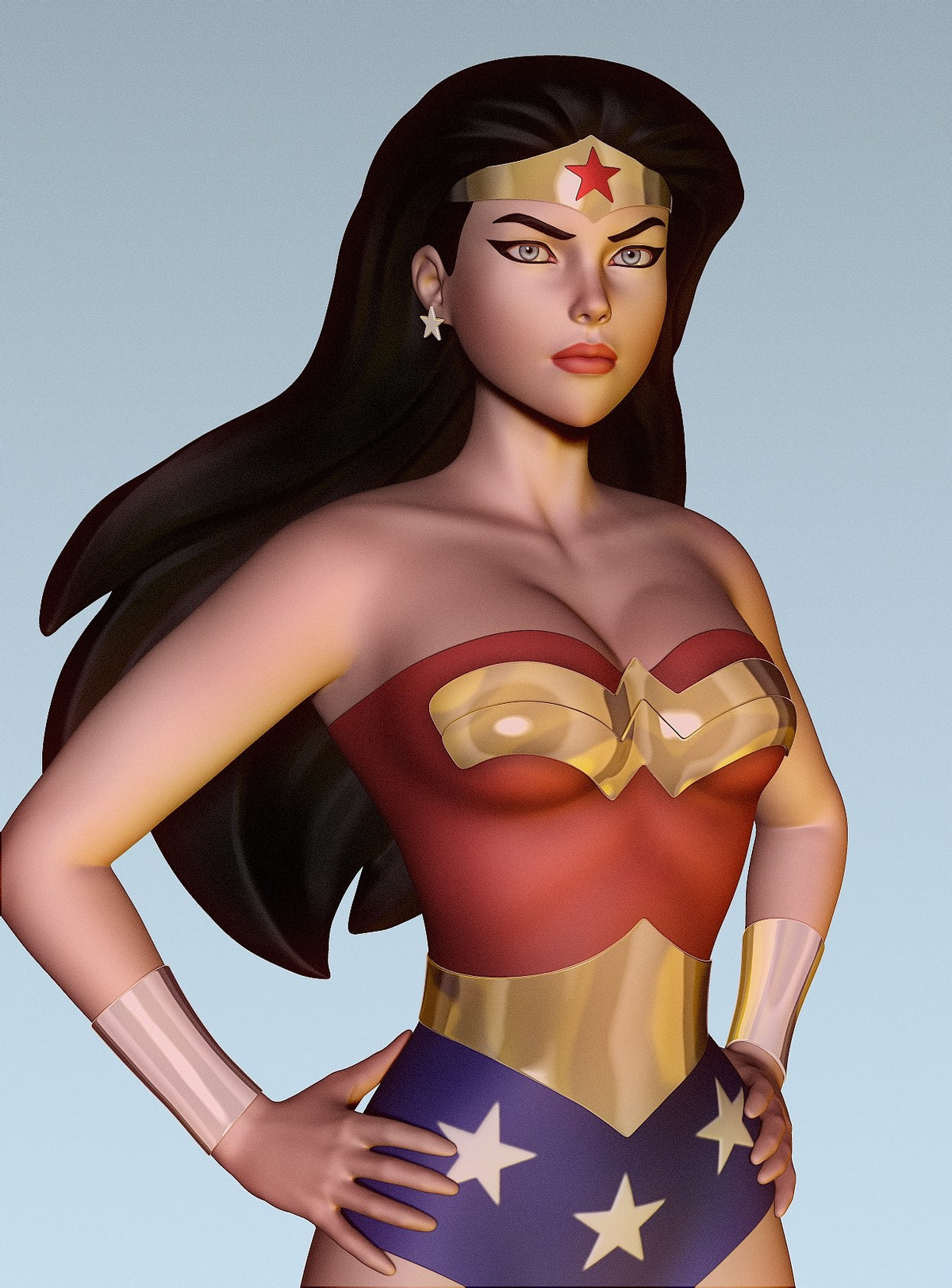 Superman, Wonder Woman & Hawkgirl resin figure
