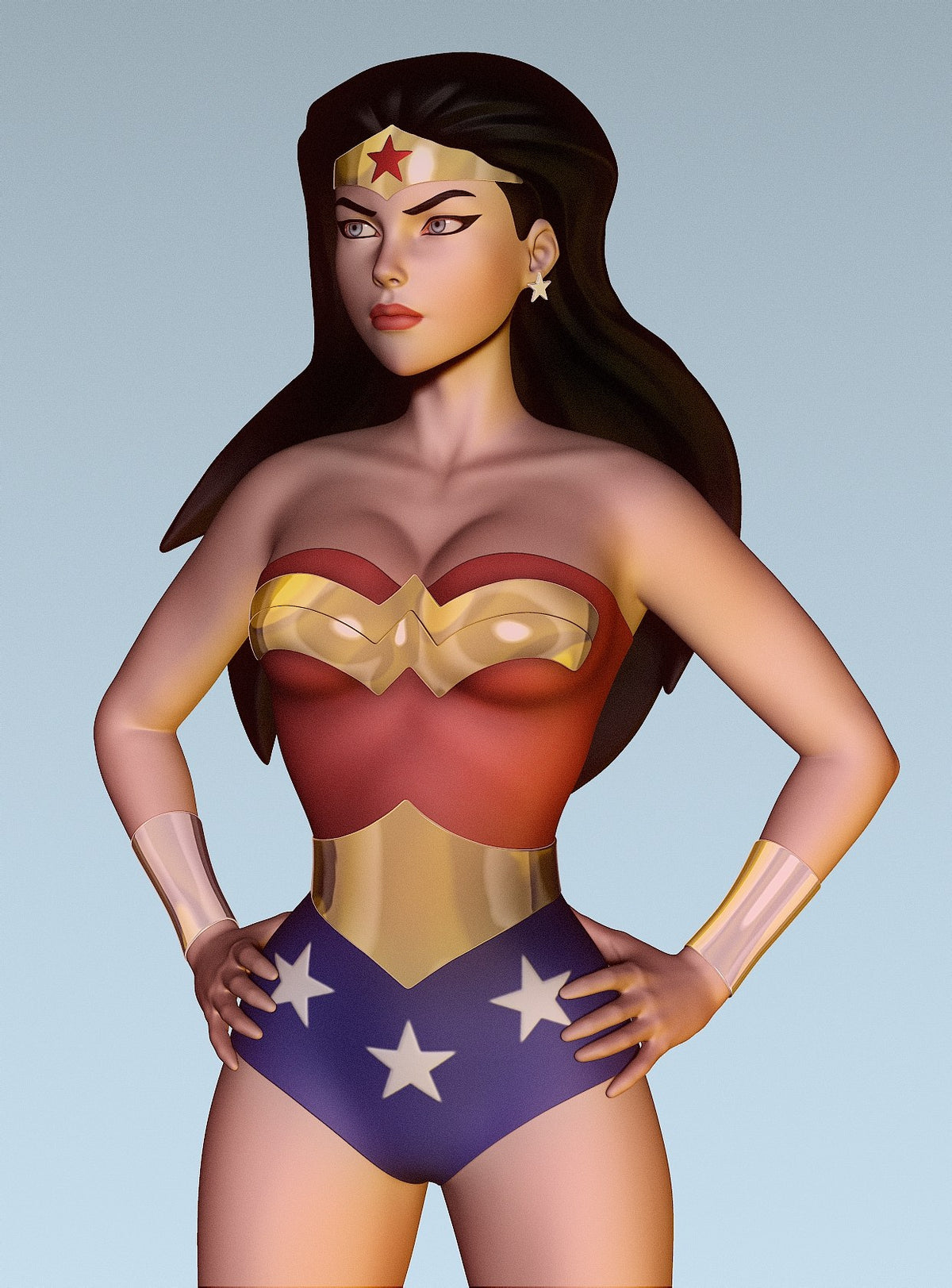 Superman, Wonder Woman & Hawkgirl resin figure