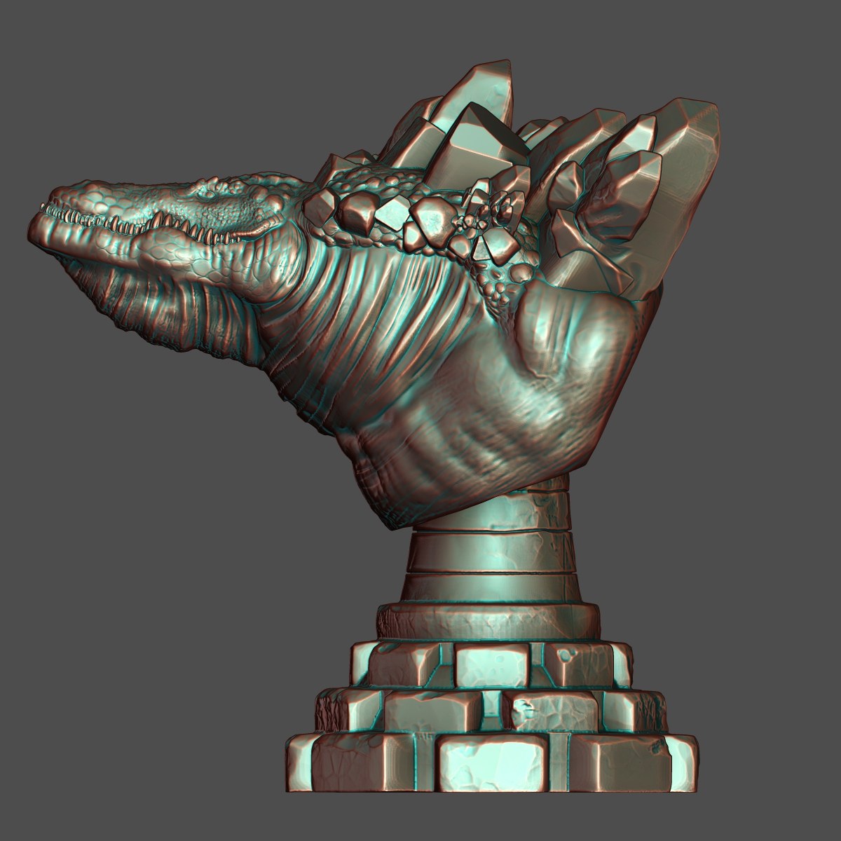 Golden Vein resin figure