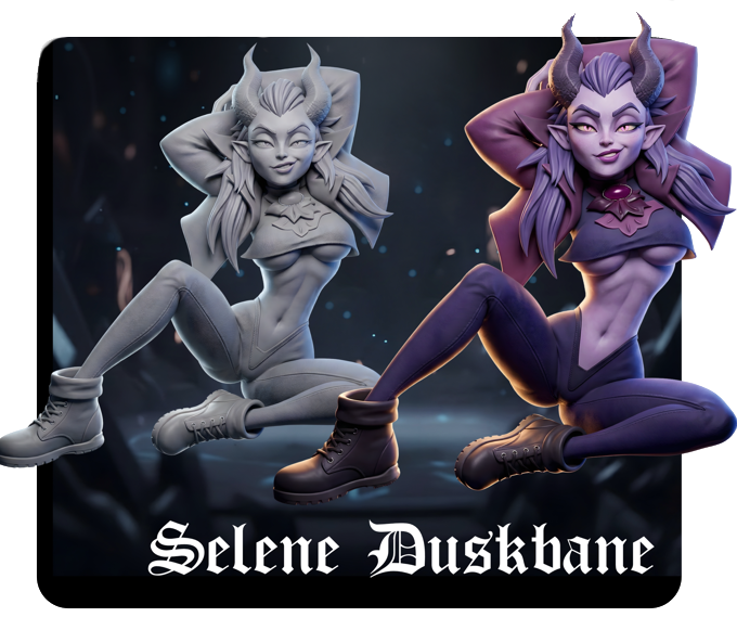 Selene Duskbane resin figure
