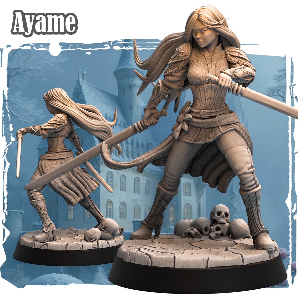 Ayame resin figure