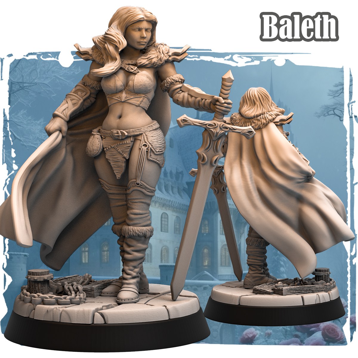 Baleth resin figure