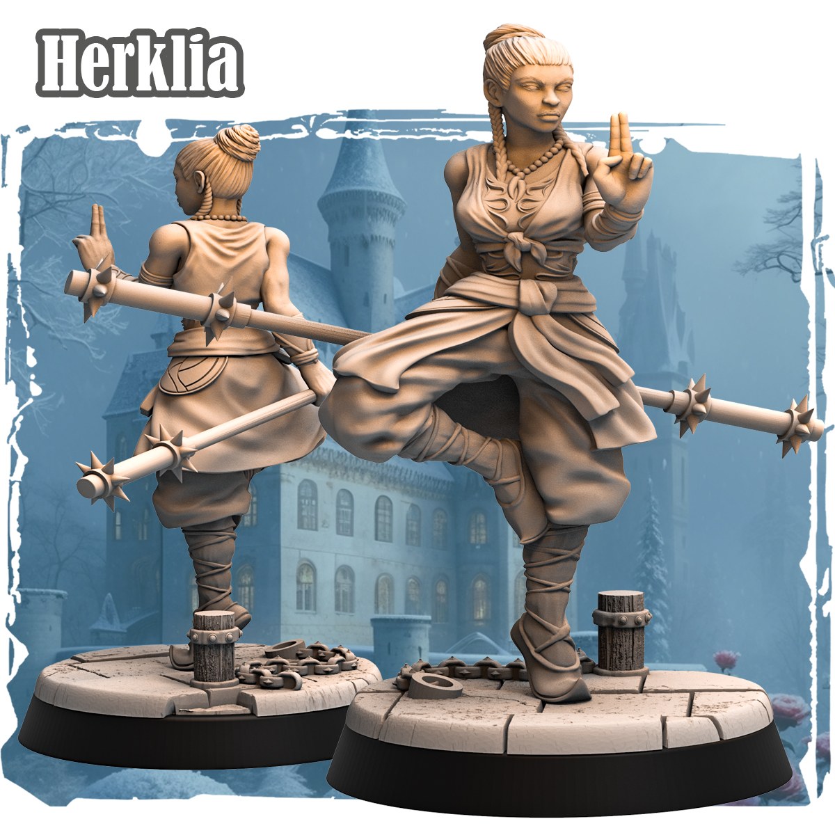 Herklia resin figure