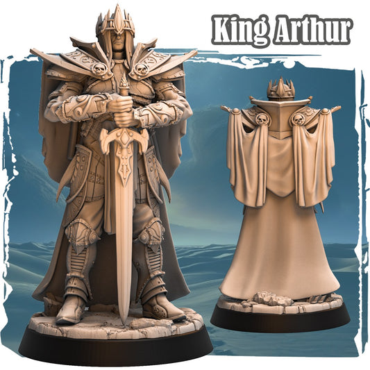 King Arthur resin figure