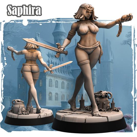 Saphira resin figure