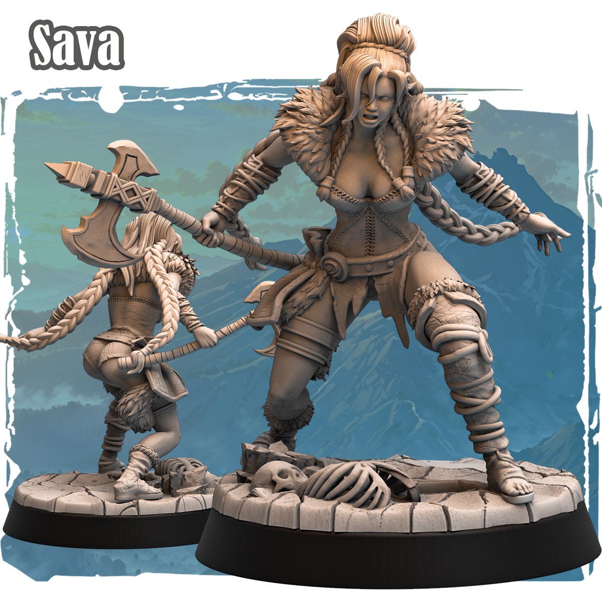 Sava resin figure