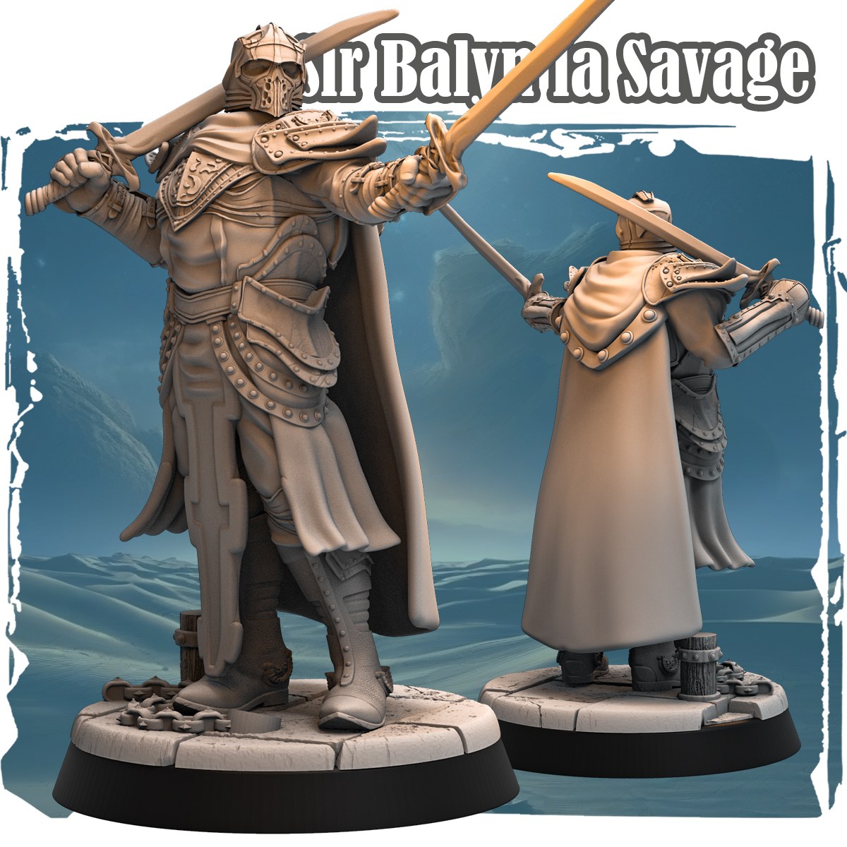 Sir Balyn la Savage resin figure