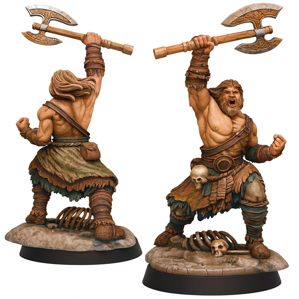 Virtix Barbarian Warrior resin figure