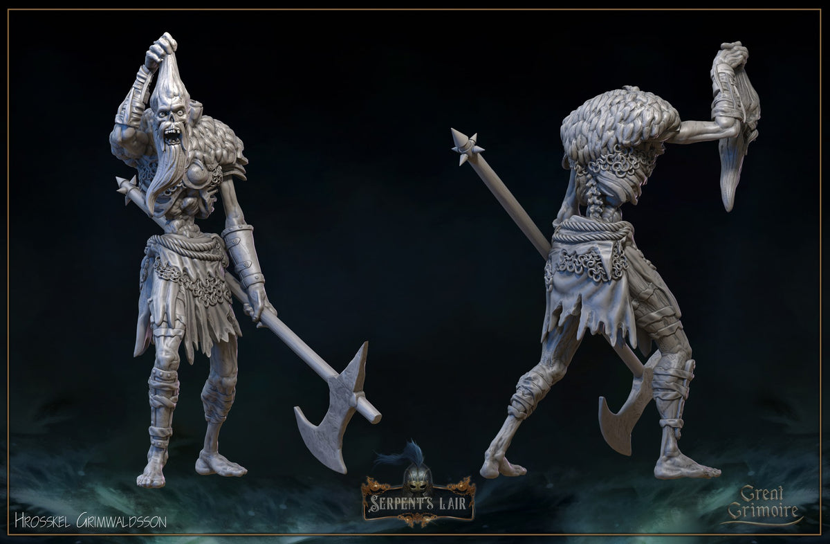 Hrosskel Grimwaldsson resin figure