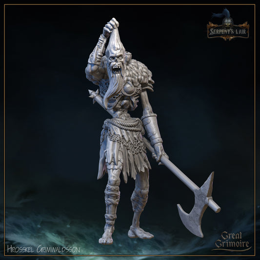 Hrosskel Grimwaldsson resin figure