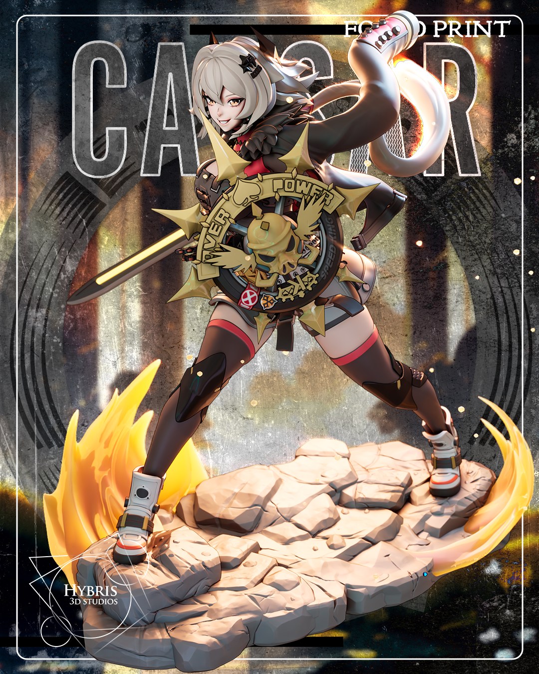 Caesar King resin figure