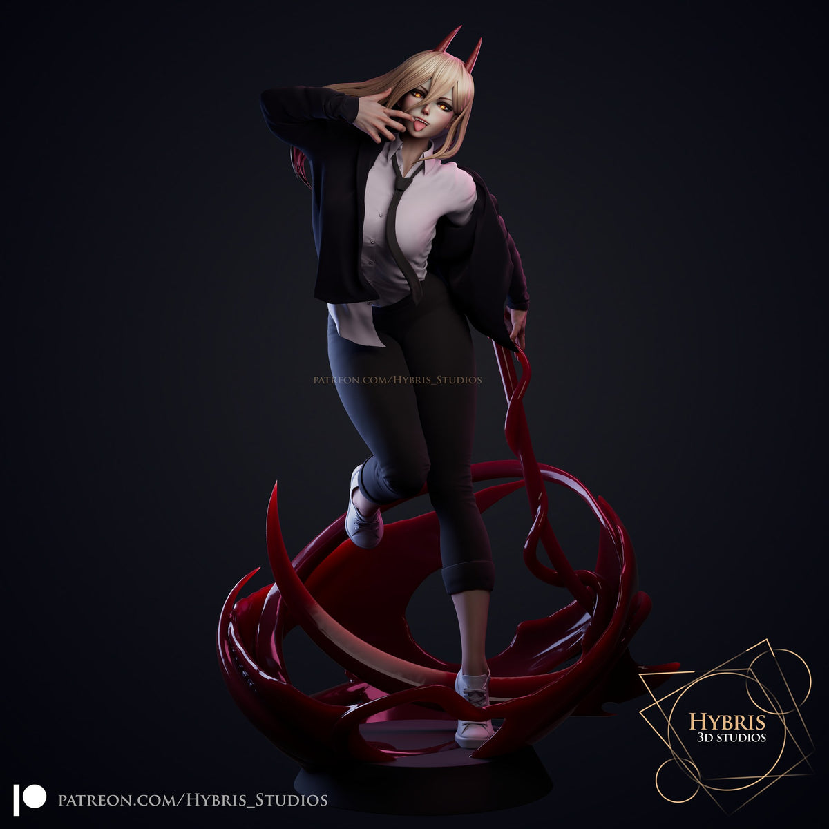 Power resin figure