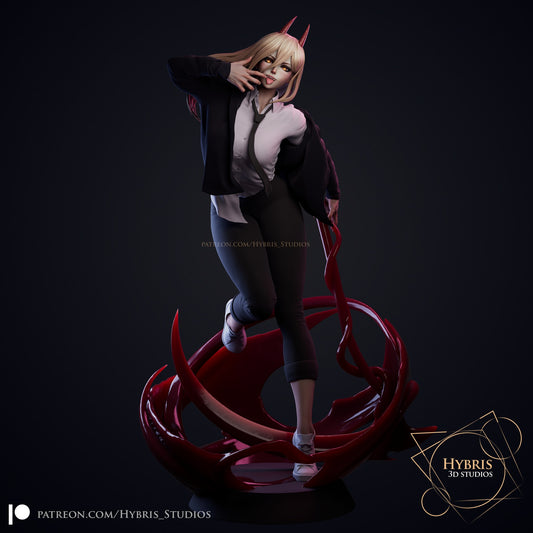 Power resin figure