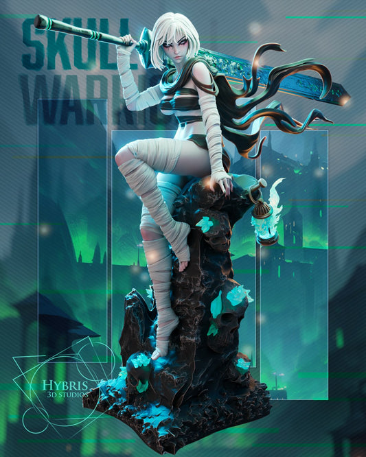 Skull Warrior resin figure