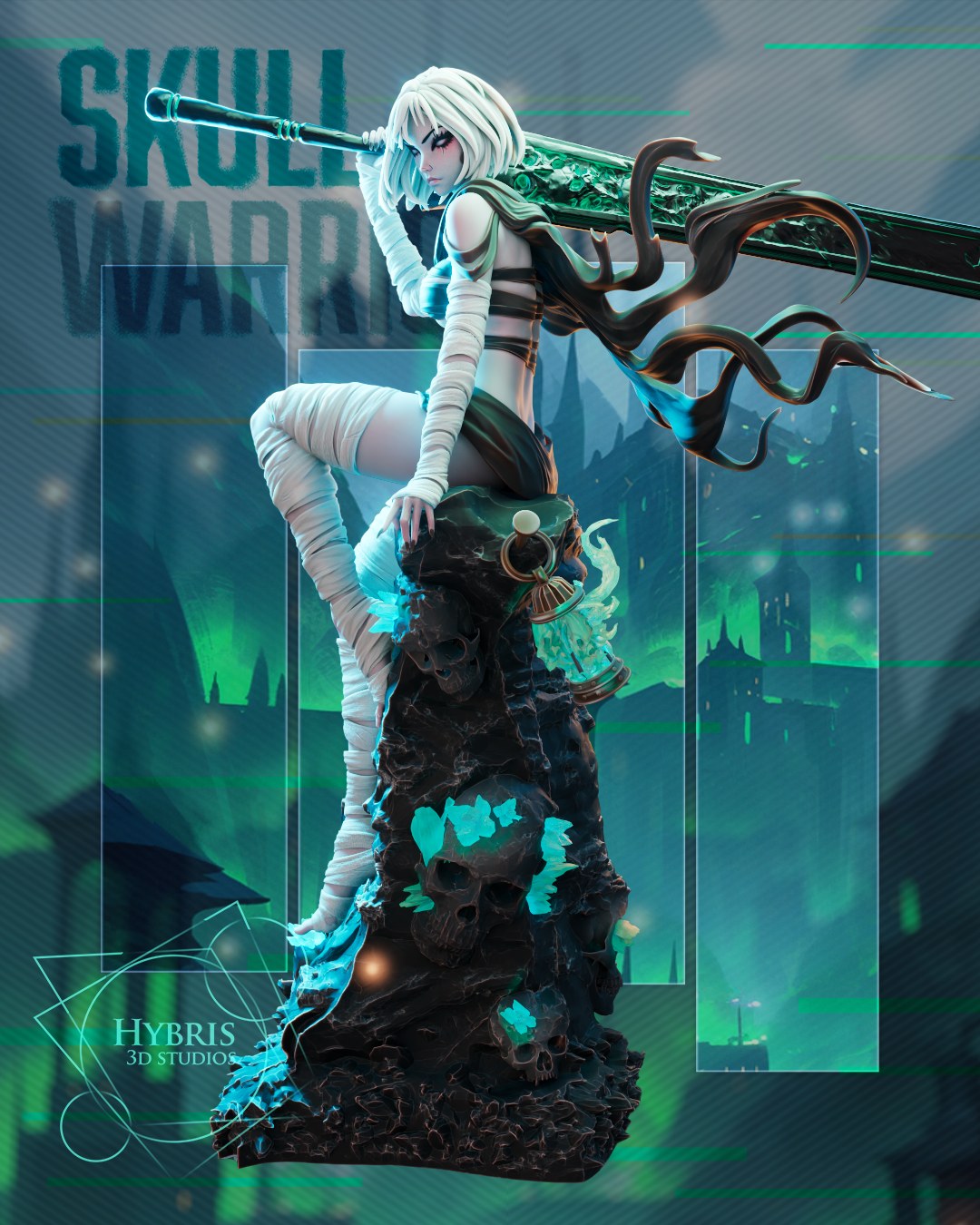 Skull Warrior resin figure