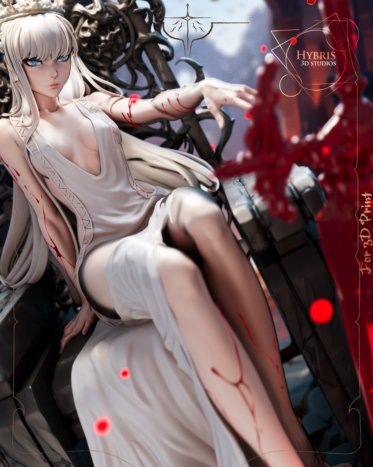 Tearful Queen resin figure