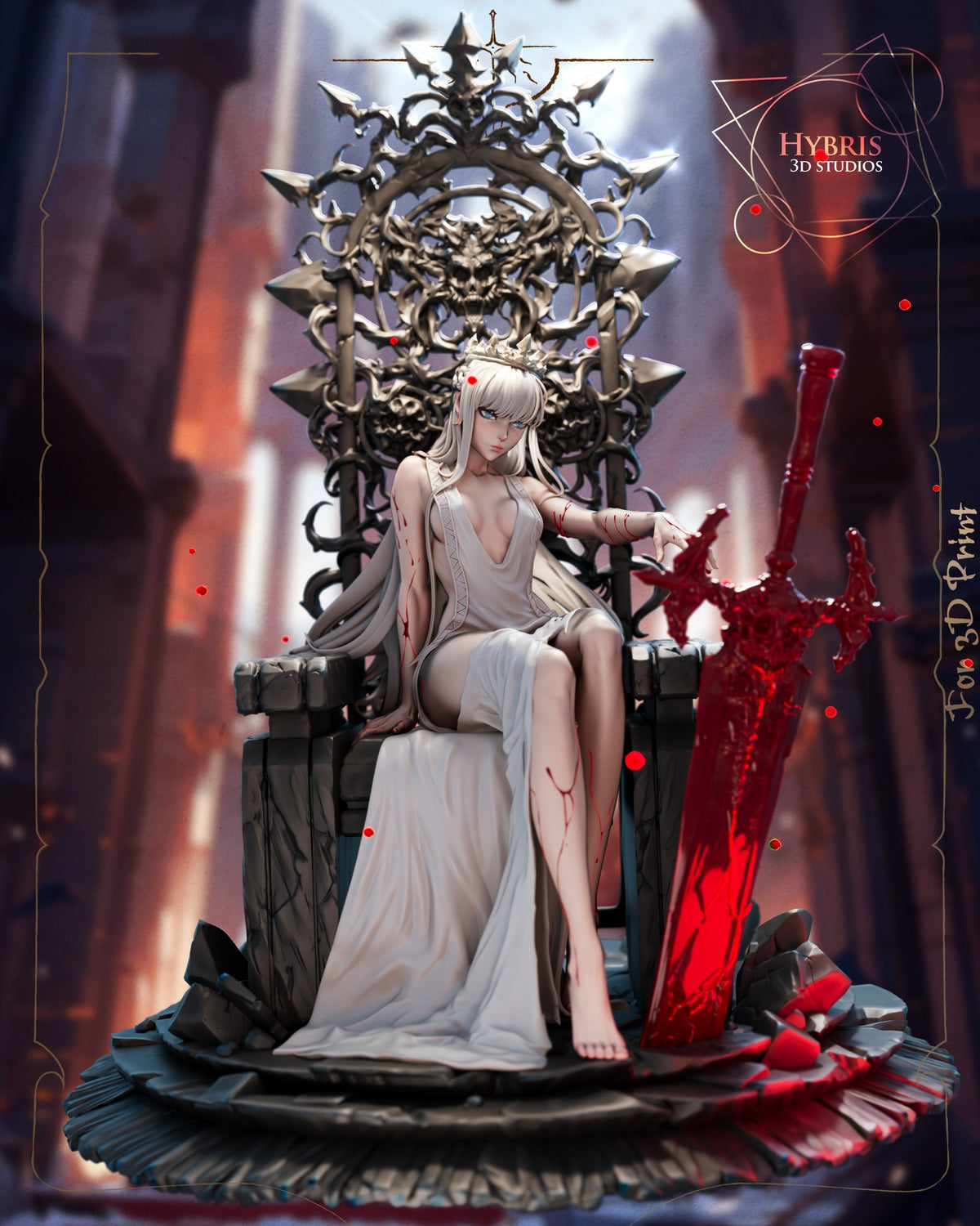 Tearful Queen resin figure