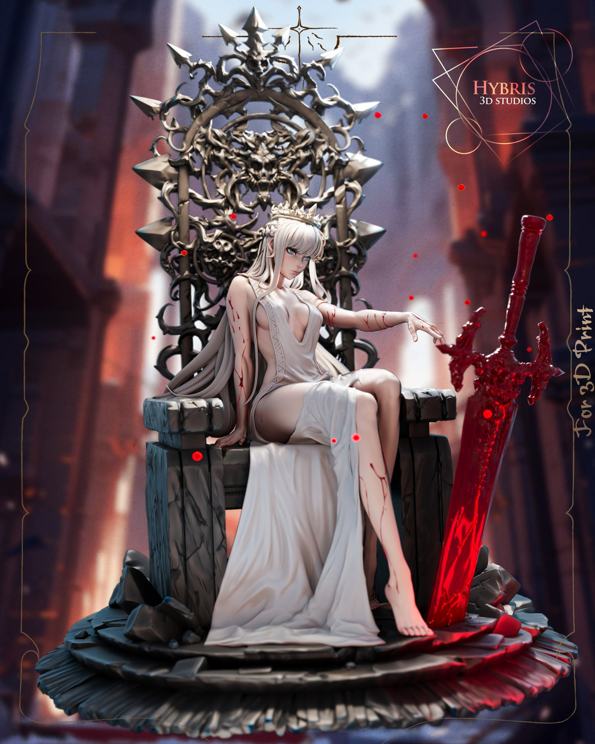 Tearful Queen resin figure