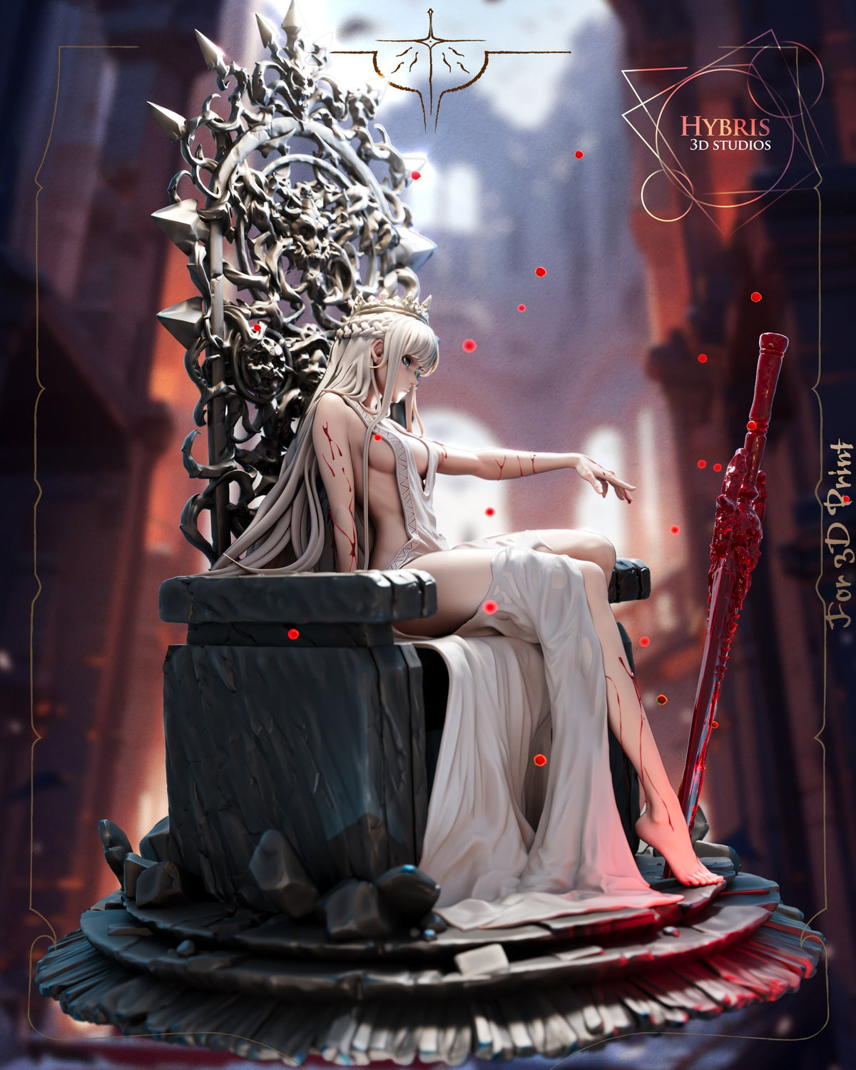 Tearful Queen resin figure