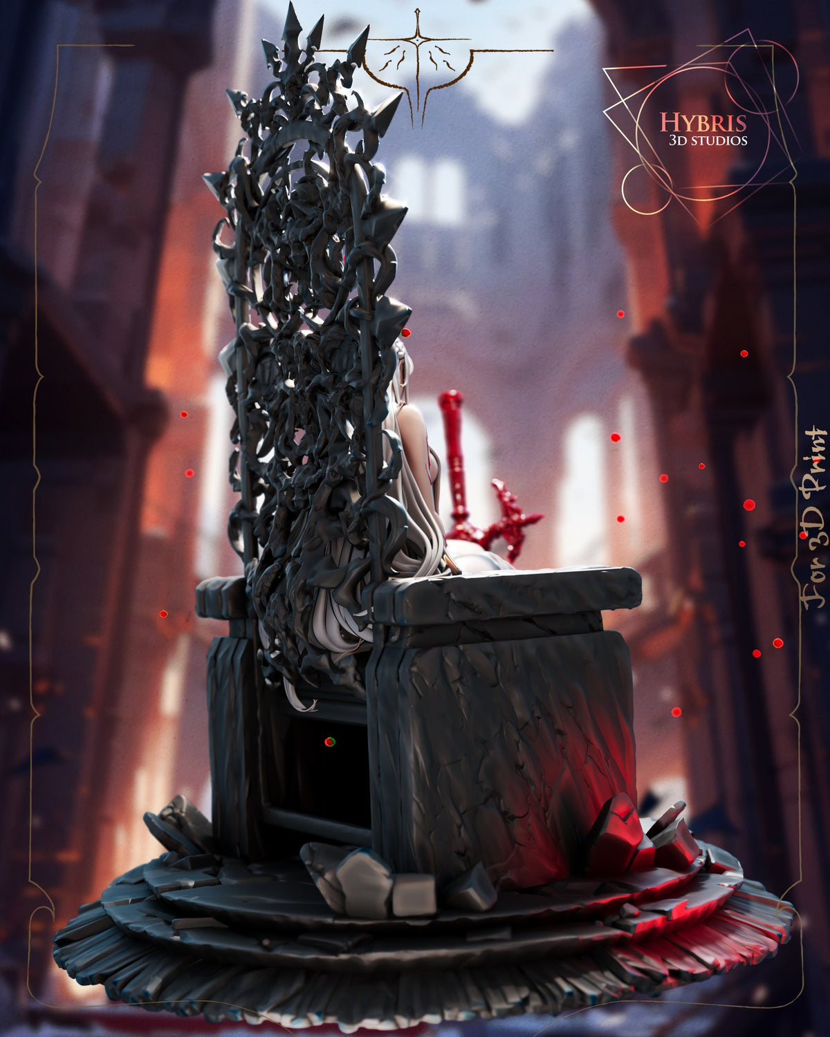 Tearful Queen resin figure
