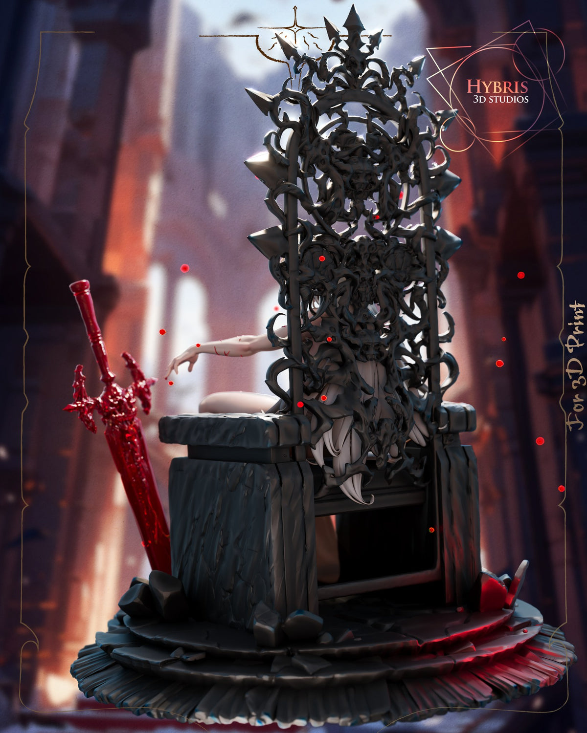 Tearful Queen resin figure