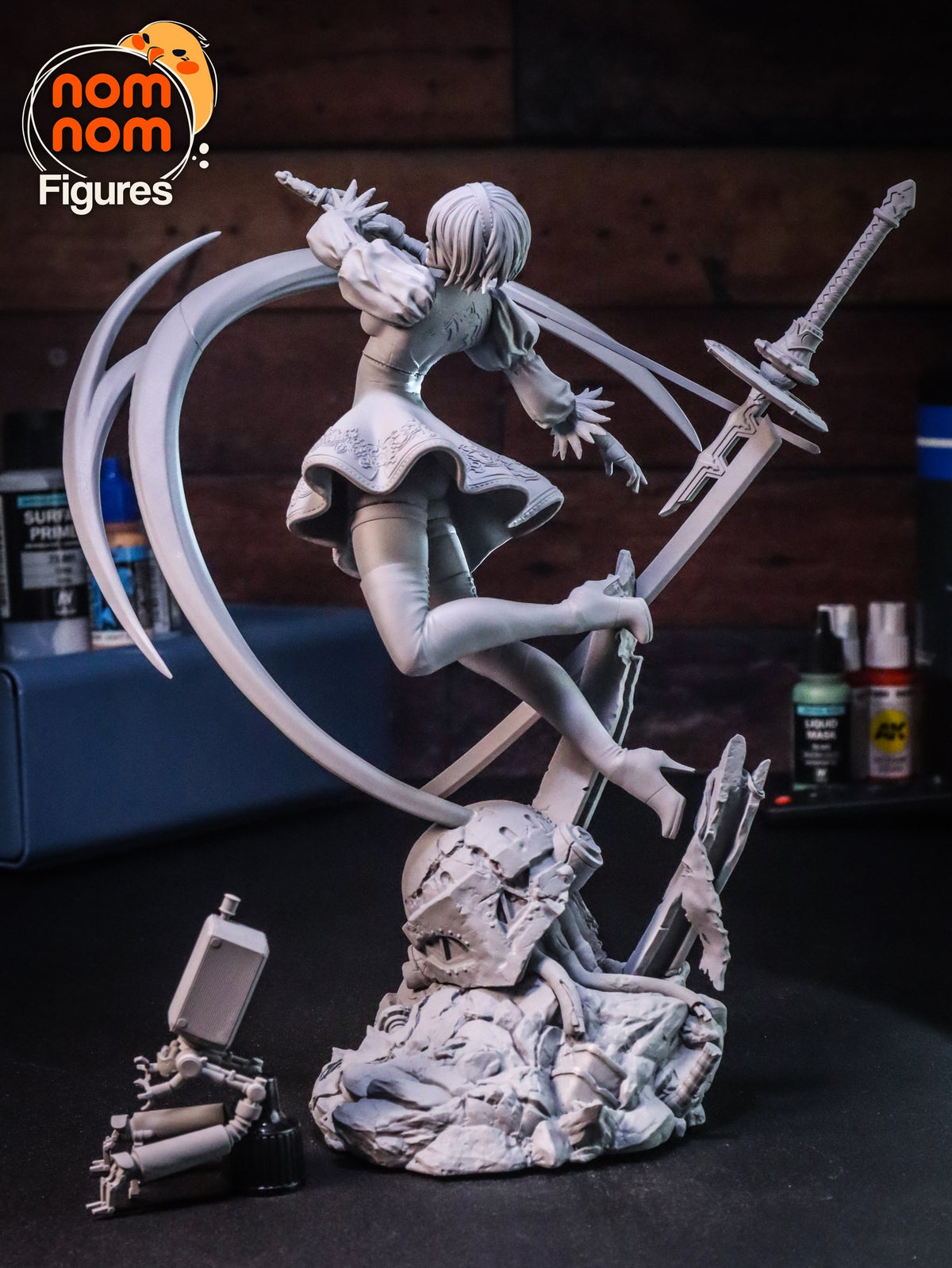 2B resin figure