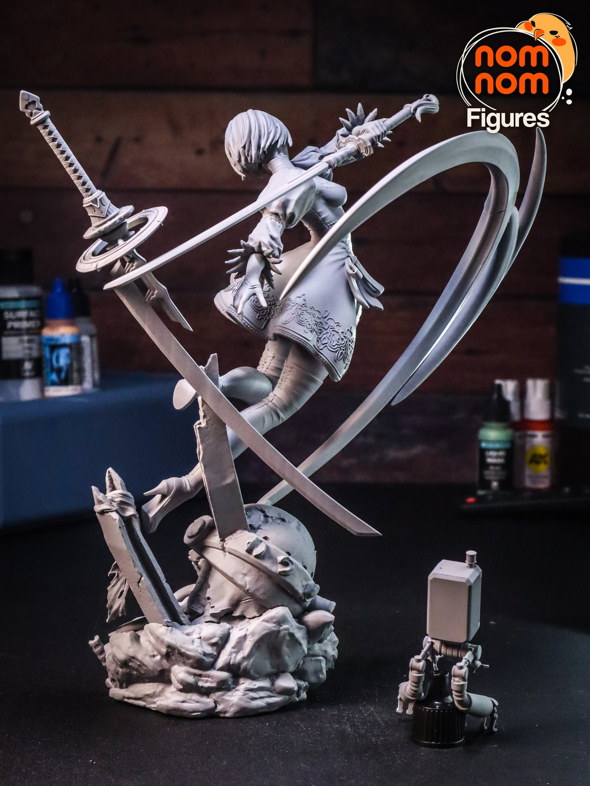 2B resin figure