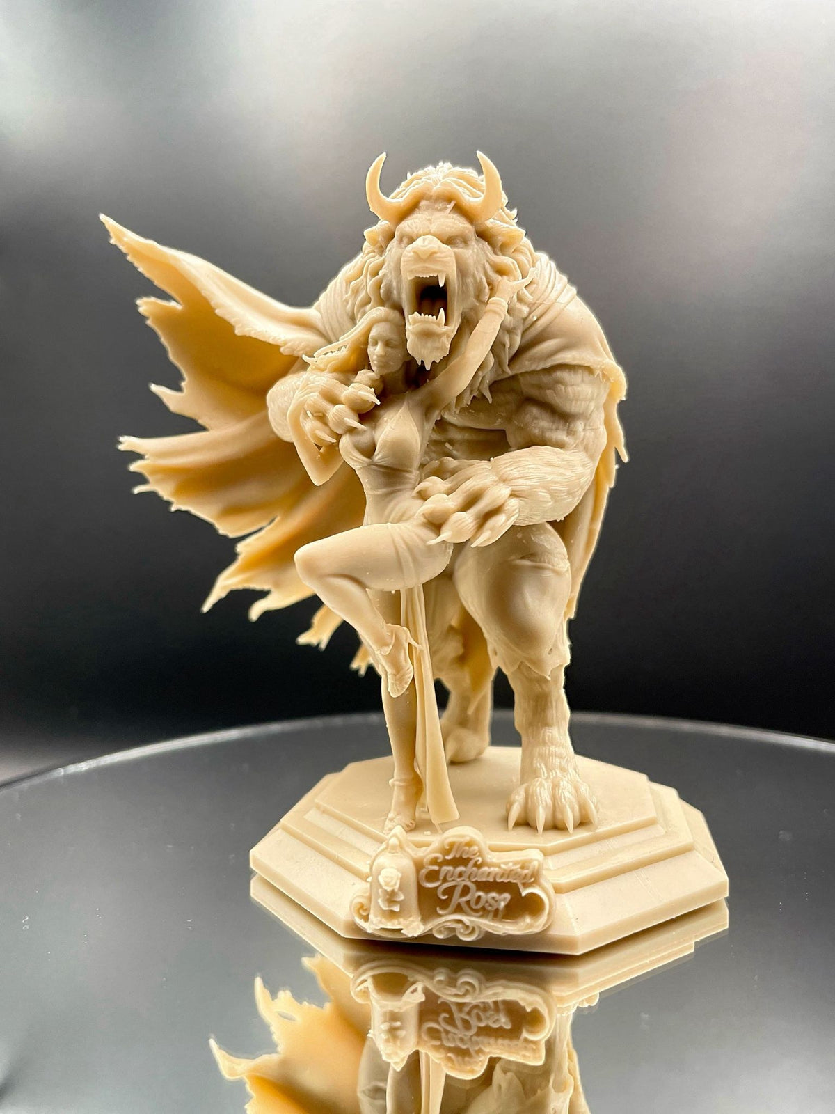 Enchanted Rose resin figure