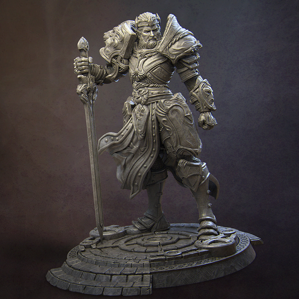 Itrek, Paladin of the Dawn | 100mm & 140mm | 3D Printed Bust | Art Piece | Nerikson | Nerdy Creations