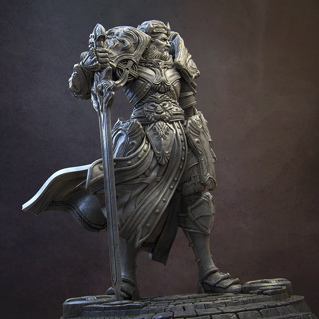 Itrek, Paladin of the Dawn | 100mm & 140mm | 3D Printed Bust | Art Piece | Nerikson | Nerdy Creations
